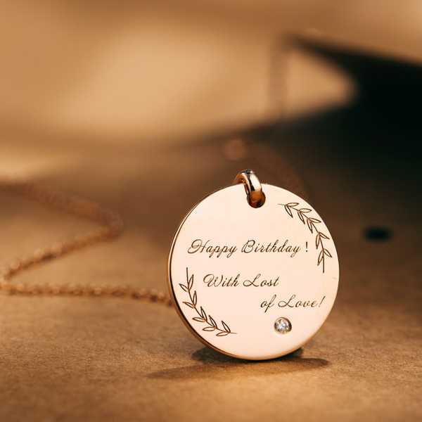 Love Note (customized Imprint pendant)
