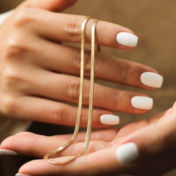 Flat Snake Bone Chain